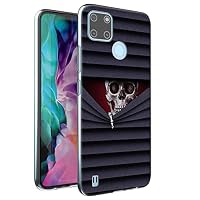 Mixroom - Cover Custodia Back case In TPU Silicone Morbido Per Realme C21 Fantasia Stars stelle N794