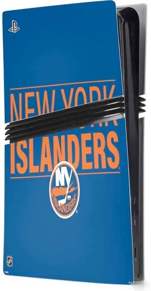 Skinit Decal Gaming Skin Compatible with PS5 Pro Console - Officially Licensed NHL New York Islanders Lineup Design