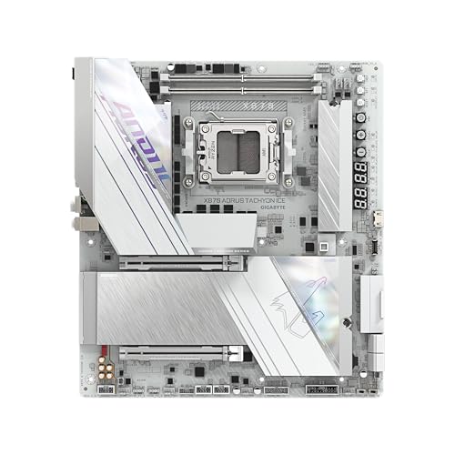 Image of GIGABYTE X870 AORUS Tachyon ICE AM5 LGA 1718, E-ATX, DDR5, 3xM.2, PCIe 5.0, USB4 Type-C, WIFI7, 5GbE, D5 Bionic Corsa, AORUS AI Snatch
