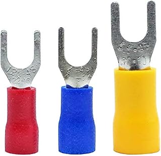 300 Pcs 22-16 16-14 12-10 AWG Insulated Fork Spade U-Type Wire Connector Electrical