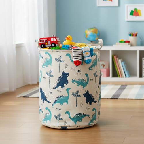 Image of MAIZMZ Kids Hamper Storage Bins Organizer Toy Box Laundry Basket Large Canvas Collapsible Chest for Home /Dorm /Kitchen /Pet /Office /Closet /Shelf /Gift Baskets