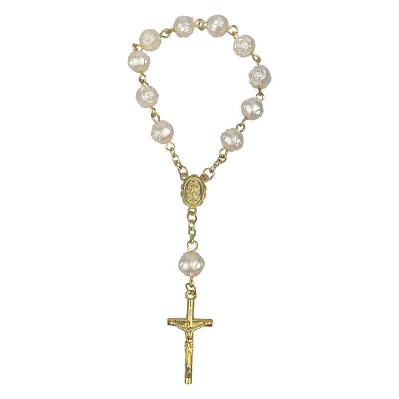 Rosary Beads,Rosary Baptism Favor Acrylic Finger Rosaries Weddings Party Favor Baptism Rosary Finger Baptism Rosaries