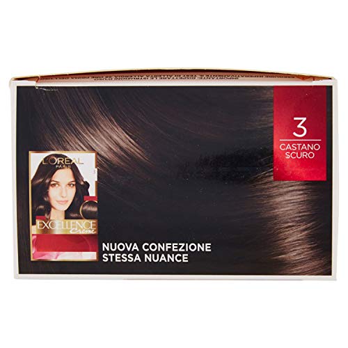 Haarfarbe Dunkelbraun L’Oréal Excellence Creme N 3