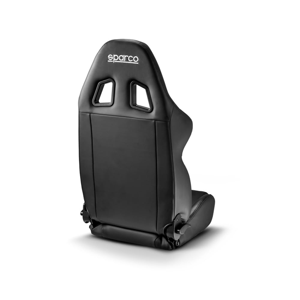 Sparco Siège Baquet R500 Torino - Skaï Noir - Réglable