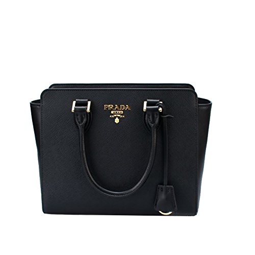Prada Women's Medium Saffiano Leather Shoulder Tote Handbag 1Ba113 #TOP1