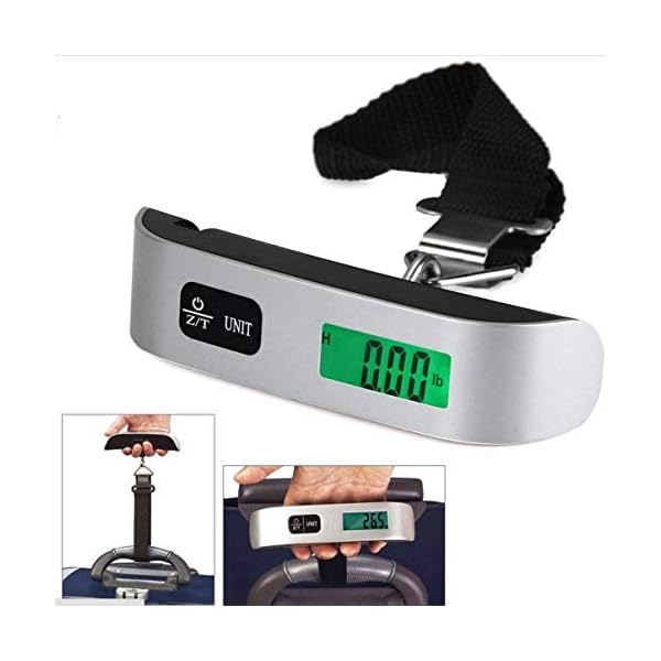 Ultechnovo Digital Hanging Luggage Scale Portable Handheld Baggage Scale For Travel Suitcase Scale For Traveling With Lcd Display 50Kg/110Lb
