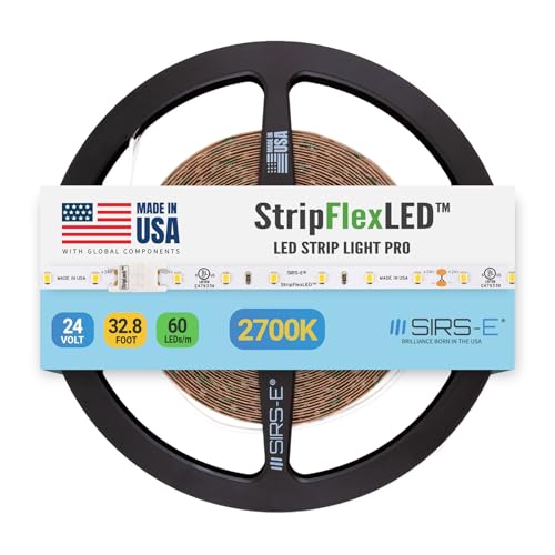 Tira de LED blanca cálida 2700K 10m 24V 60 LEDs/m SIRS-E miniatura 1