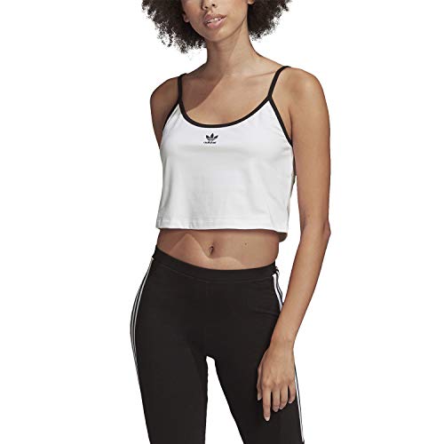 adidas Spaghetti Strap Débardeur Femme en coton noir ajusté