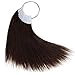 RINBOOOL Hair Swatches for Testing Color, Dark Brown Tone Level 2, Real Natural Remy Human Hair, 30 Strands per Pack, 8â€™â€™