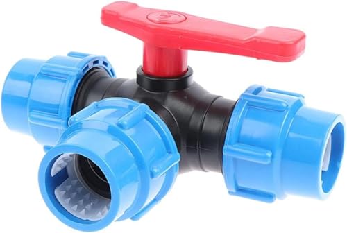 �_�u�����j�I���{�[���o���u�A3���ؑ֕فA �֗���PE�O�������ڑ��p�C�v�o���u�A�v���X�`�b�NT�^�o���u�AID 20mm 25mm 32mm 40mm 50mm�O���o���u�R�l�N�^1��(Black 40mm) (25mm,�u���[)