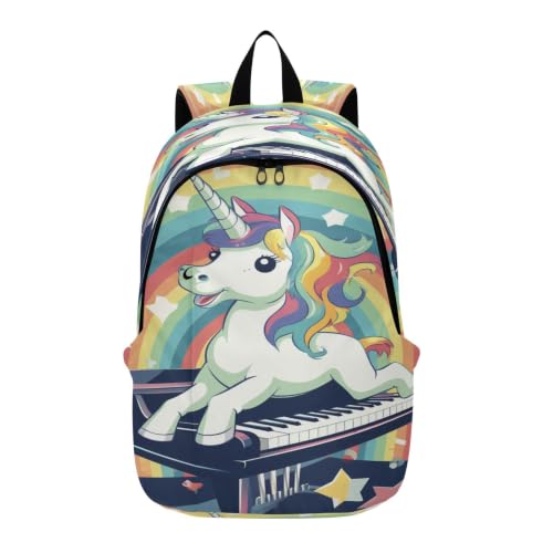 Sac à dos licorne et piano soulageant le dos des enfants pour la randonnée
