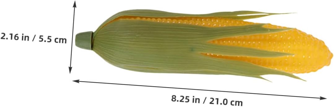 8pcs Artificial Corn Models Lifelike Simulation Corn Cob Faux Vegetable Decor for Kitchen Photography Props and Home Display