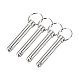 uxcell Quick Release Pin 10mmX60mm Marine Hardware for Boat Bimini Top Deck Hinge 4Pcs