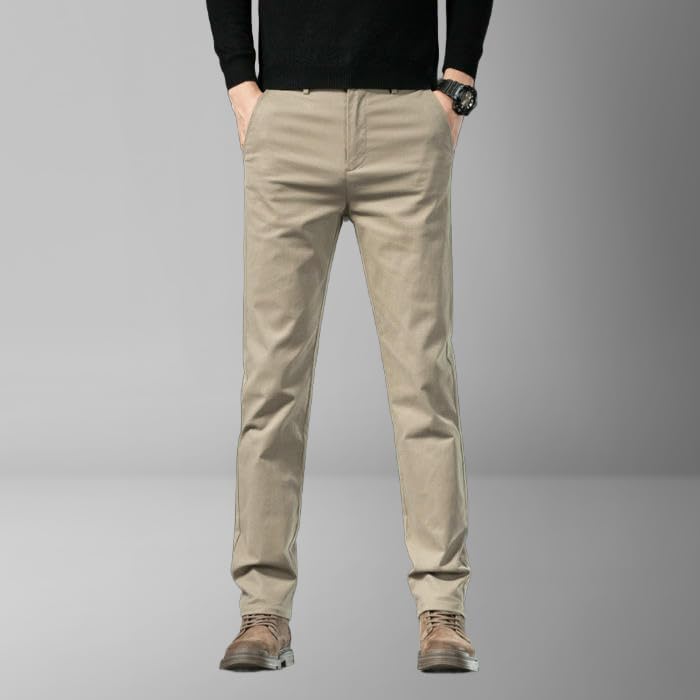 Pantalon décontracté homme automne hiver doublure polaire ample