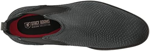 Stacy Adams Men's Kayden Chelsea Boot, Navy Printed Suede, 11.5 | Image 4