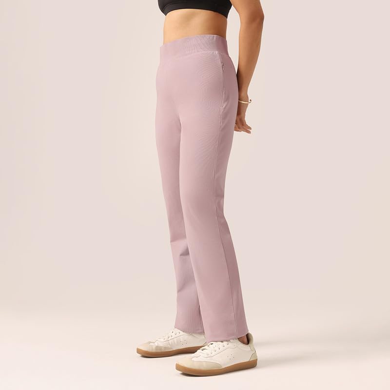 Image of BlissClub Women's Straight Fit Mid Rise Pants