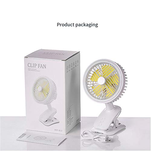 Cucudy Mini-ventilador Rotação automática Ventoinha de três velocidades Ventilador ajustável Ventila