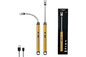 2 PCS Candle Lighter, Electric Lighter Arc Windproof Flameless