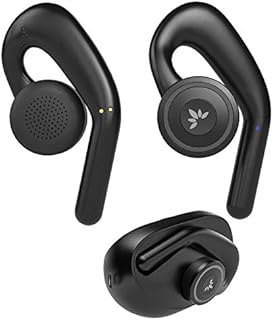 Avantree TWS116 - Open-Ear Wireless Headphones & Charging Dock with Surroundings Awareness, Mono & Stereo Modes, and Secure Nonadjustable Earhooks