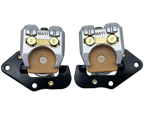 M MATI Front Left Right Brake Calipers W/Pads for Kawasaki Prairie 300 KVF300 Prairie 360 KVF360 Prairie 400 KVF400 43080-5135 43080-5136 by M MATI - Used condition - US$19.39