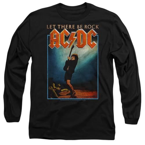 T-shirt AC/DC Let There Be Rock homme vêtement musique vintage