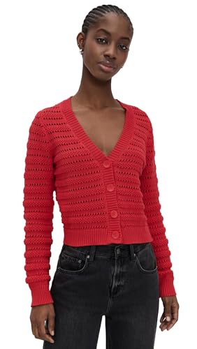 Z SUPPLY Women's Romance Cardigan, Cherry, Red, L at Amazon