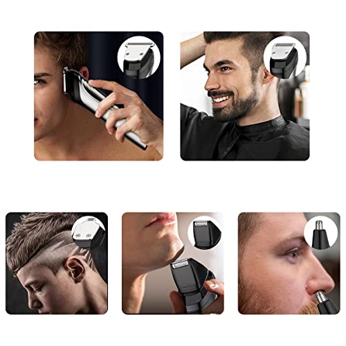 Abbray Beard Grooming Kit for Men,Beard Mustache Nose Ear Hair Trimmer