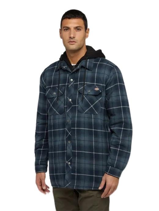 Chemise Homme Dickies Fleece Hooded Flannel Shirt Jack Relaxed en coton