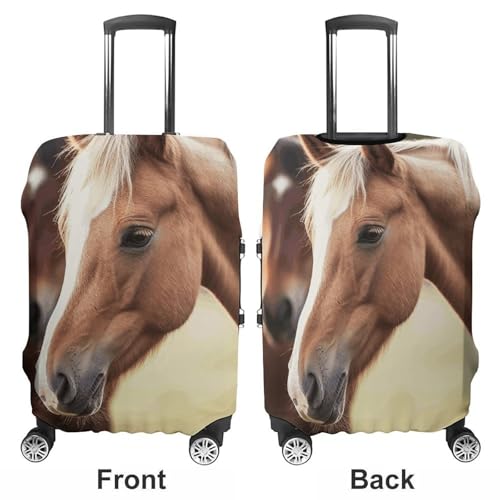Carry on Luggage Cover Adorable Horse Suitcase Covers for Luggages Tsa Approved Travel Luggage Sleeve Protector Elastic Suitcase Protector Anti-Scratch Washable Fits 19-30 Inch Case -S3
