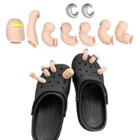 9 Pièces Orteils de Décoration de Chaussures, Chaussures à épingles Crocs, Ensemble de Décoration de Chaussures d'orteil Intéressant, Breloques de Chaussures en Orteils Accessoires Charmes