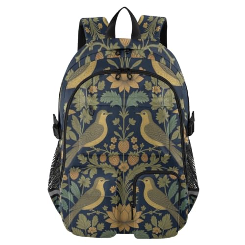 Mochila de trabajo universitaria con diseño de piña estilo artístico
