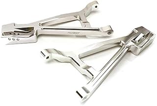 Integy RC Model Hop-ups C28684SILVER Billet Machined Front Lower Suspension Arms for Traxxas 1/10 E-Revo 2.0