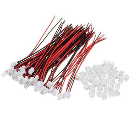 VUNIVERSUM 3 unidades Premium 2 Pin 2.0 PH 2.0 mm Mini Micro JST macho incluye cable de 12 cm 26 AWG + hembra de Mr. Stecker Modellbau®