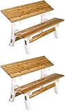 2x4basics 90110ONLMI Custom Flip Top Bench to Table, Sand (Twо Расk)