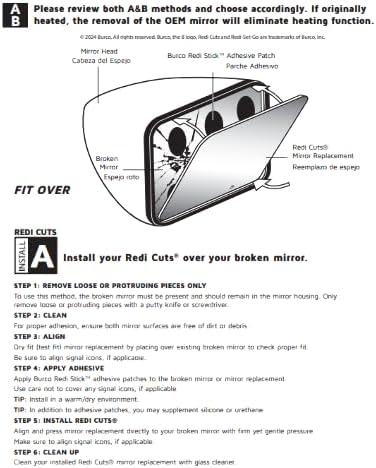 Miniatura 5 de Burco 4698BC Espejo de visión lateral con punto ciego camino cruzado Mazda CX-3 2016-2021 Driver