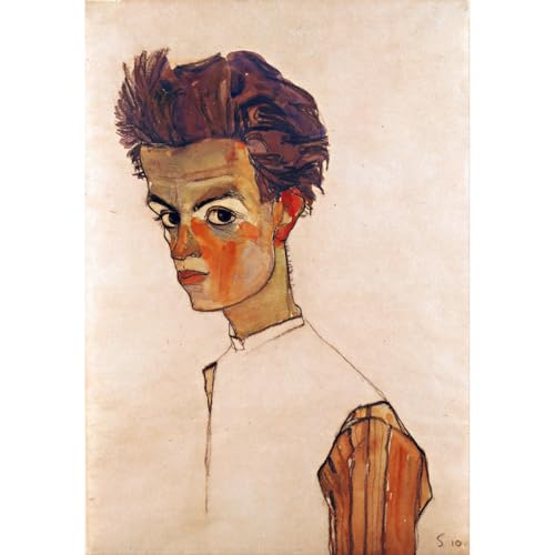 Toile Egon Schiele pour un décor de bureau ou chambre élégant
