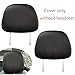 KEEPTOP Car Vehicle Seat Headrest Cover Seat Protector Cover Universal Fit Flexible Polyester Material 2pcs lot