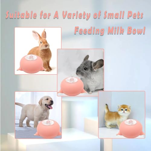 Puppy Dog Cat Feeders Kitten Milk Bowl Feeder Nursing Station Nipple for Multiple Puppies