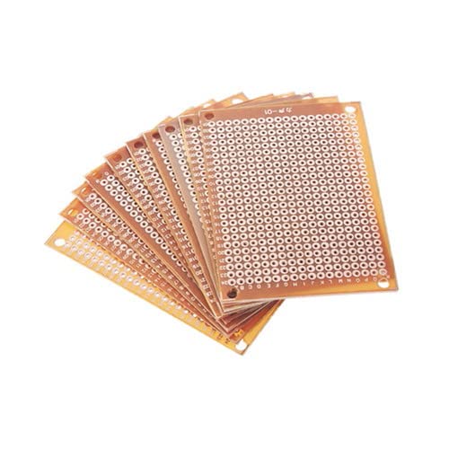 Western Gadget® 10/20 Pcs Universal 5x7cm PCB Prototype Boards Single Sided Copper Clad Stripboard 2.54mm Pitch DIY Soldering Boards for Electronics Prototyping Soldering Repair Projects (20)