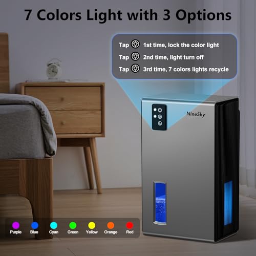Ninesky Dehumidifier For Home, 95 Oz Water Tank, thumb #3