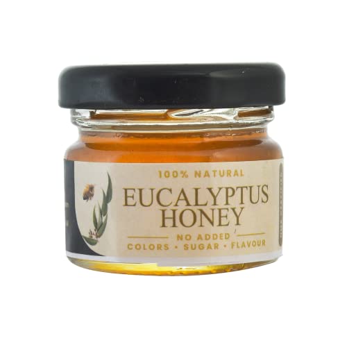 Image of Shiva Organic Eucalyptus Honey 30 grams NMR Tested 100% Natural Healthy and Pure Honey No Added Sugar Flavour Unadulterated Sourced ethically from Eucalyptus flowers