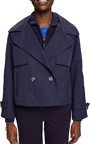 ESPRIT Kurzer zweireihiger Trenchcoat