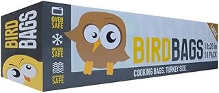 DL Wholesale BirdBags Turkey Bags, 18” x 20” 10 Pack, USA & EU-Approved, Freezer & Oven Safe, Great Heat-Safe 450*F Perfect for Cooking in Ovens & Brining, Heavy Duty Cook Bag for Turkeys