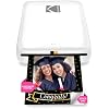KODAK Step Instant Smartphone Photo Printer, Portable Mini Color Wireless Mobile Printer, Zink 2x3 (5.1x7.5 cm) Sticky-Back Photos, Bluetooth Compatible with iOS & Android Devices, Editing App, White