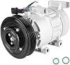 Compresor de A/C y embrague del A/C para Hyundai Accent 1.6 1.6L 2012-2017, para Kia Rio 1.6 1.6L 2012-2017, solo control automático de temperatura (no manual), estilo DVE12, CO 20765C 2