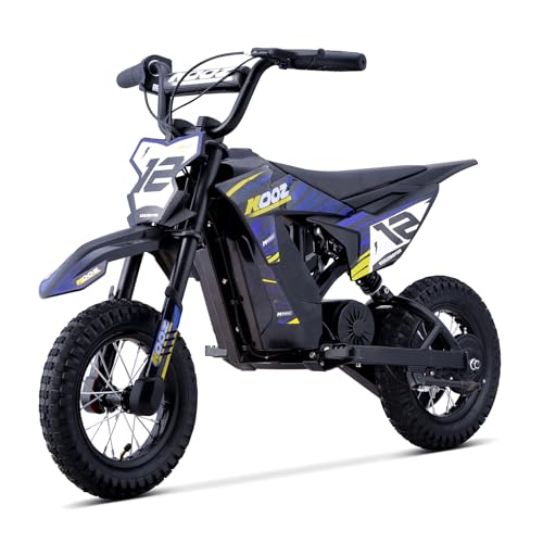 KOOZ 36V 300W Electric Dirt Bike for Kids - 3 Speed Modes Teen Electric Motorcycle Up to 15.5 MPH & 14 Miles Long-Range, Shock Absorber & Rear Brake, 12