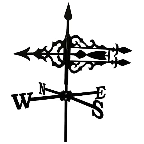 Asffdhley Weathervane with Animal Ornament, Wind direction indicator Garden Stake Weather Vane Wind Vane Weathercock Professional Measuring Tool Garden Yard Easy Use Ornament Cover