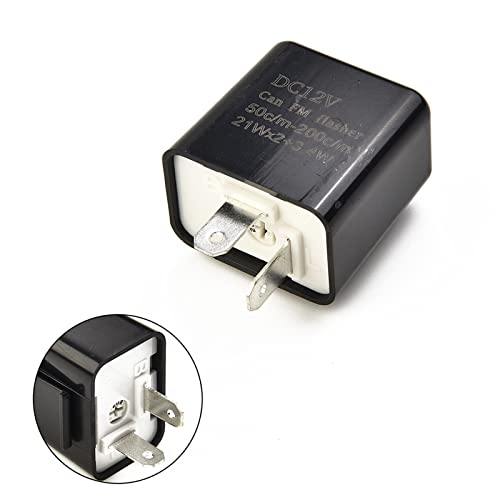 Relé intermitente LED de 12V ajustable 2 pines indicador señal de giro 5