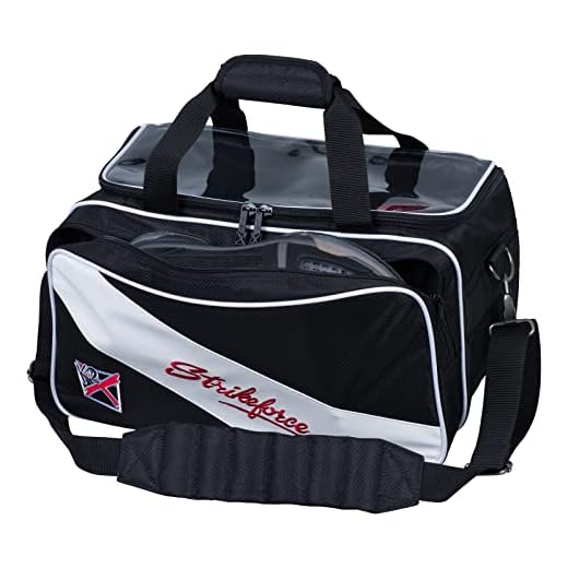 Strikeforce Fast Double Ball Bowling Tote Black/White
