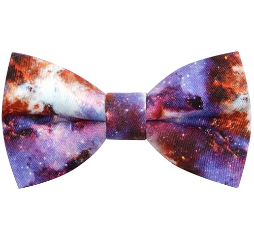 Image of Colorful Fun Pattern Pre-Tied Bow Tie Mens Floral Space Adjustable Bowtie